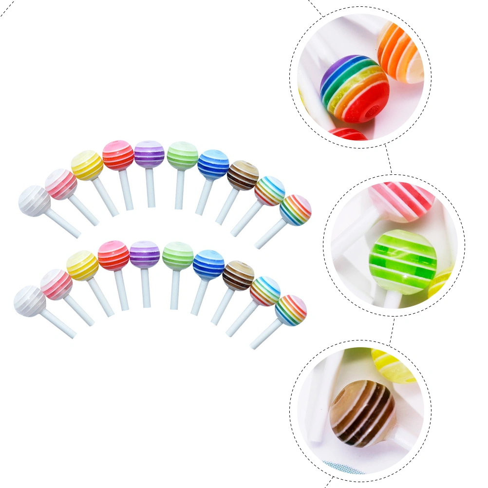 25pcs Mini Lollipops colorful lollipop model decors mini house decorations