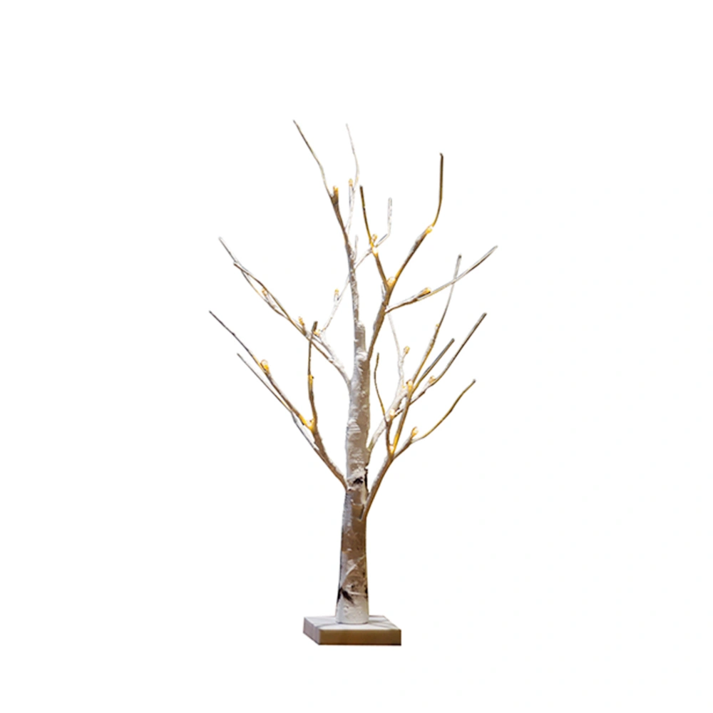 1pc 24 LED Lamp Unique Birch Tree Light Tabletop Lamp Home Party Wedding Holiday Decoration Lamp Without Batteries (Warm White)