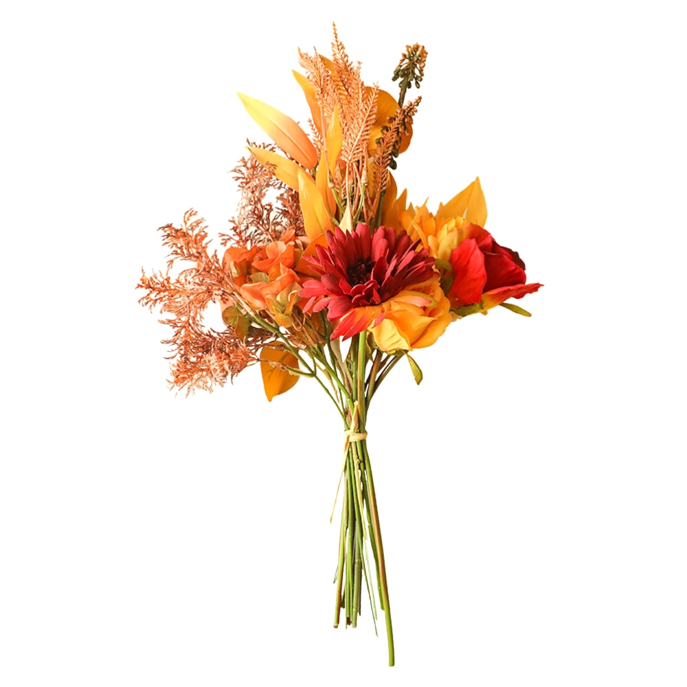 1Pc Autumn Bouquet Imitation Flower Artificial Flower Plant for Thanksgiving Day