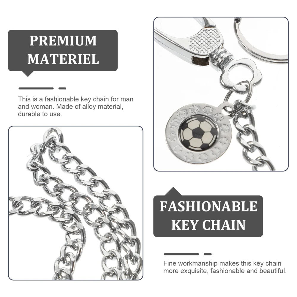 1 Pc Waist Chain Lost-proof Key Chain Practical Metal Keychain (Silver)