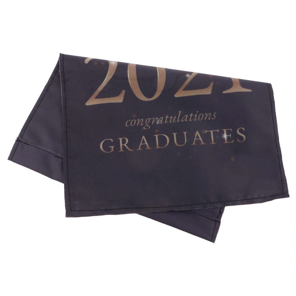 1 Pc Double-sided Graduation Party Garden Flag Yard Decor Terylene Outdoor Flag