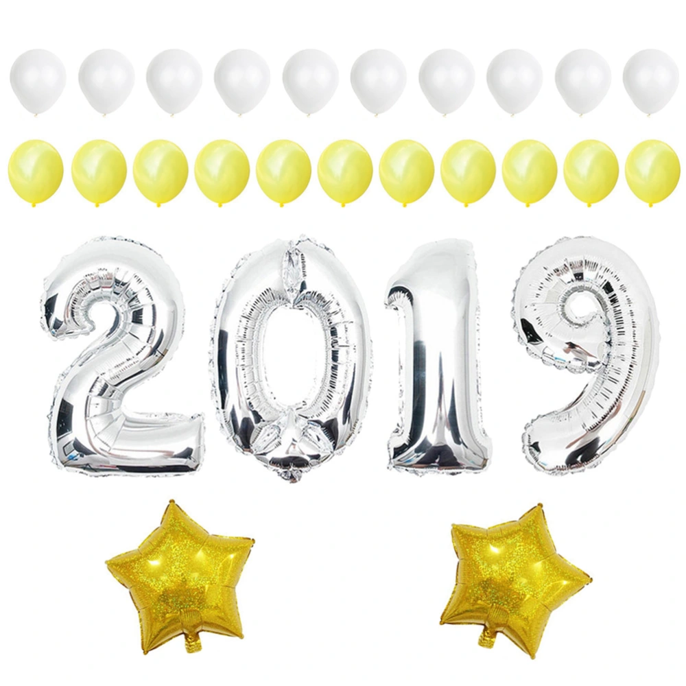 2019 Balloons New Year Graduation 2019 Foil Mylar Number Graduation Party Supplies Graduation Decorations Balloons for Events New Years Eve Party Supplies 16 Inch