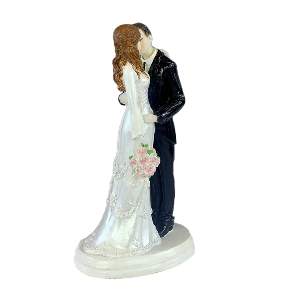 Wedding Bride Groom Statue Resin Couple Decor Valentine Couple Craft Ornament