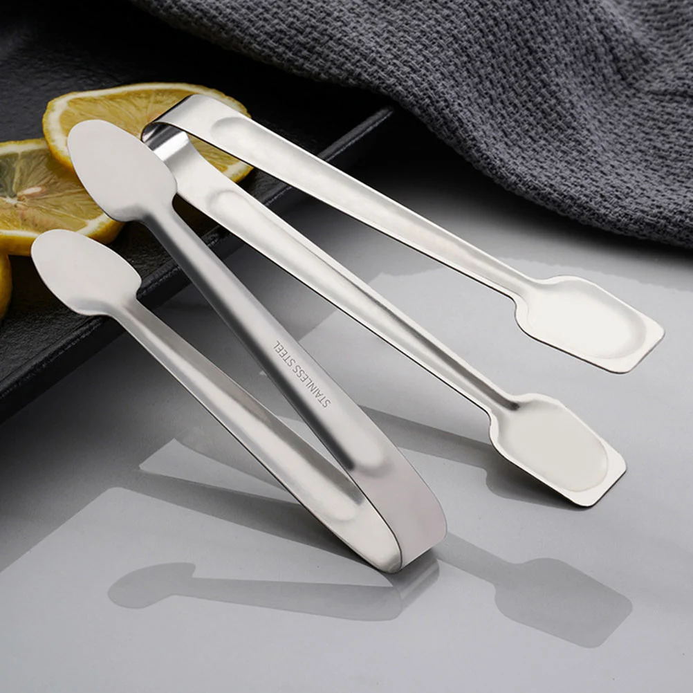 4pcs Multi-functional Food Tongs Stainless Steel Steak Tongs Grilling Cooking Tongs