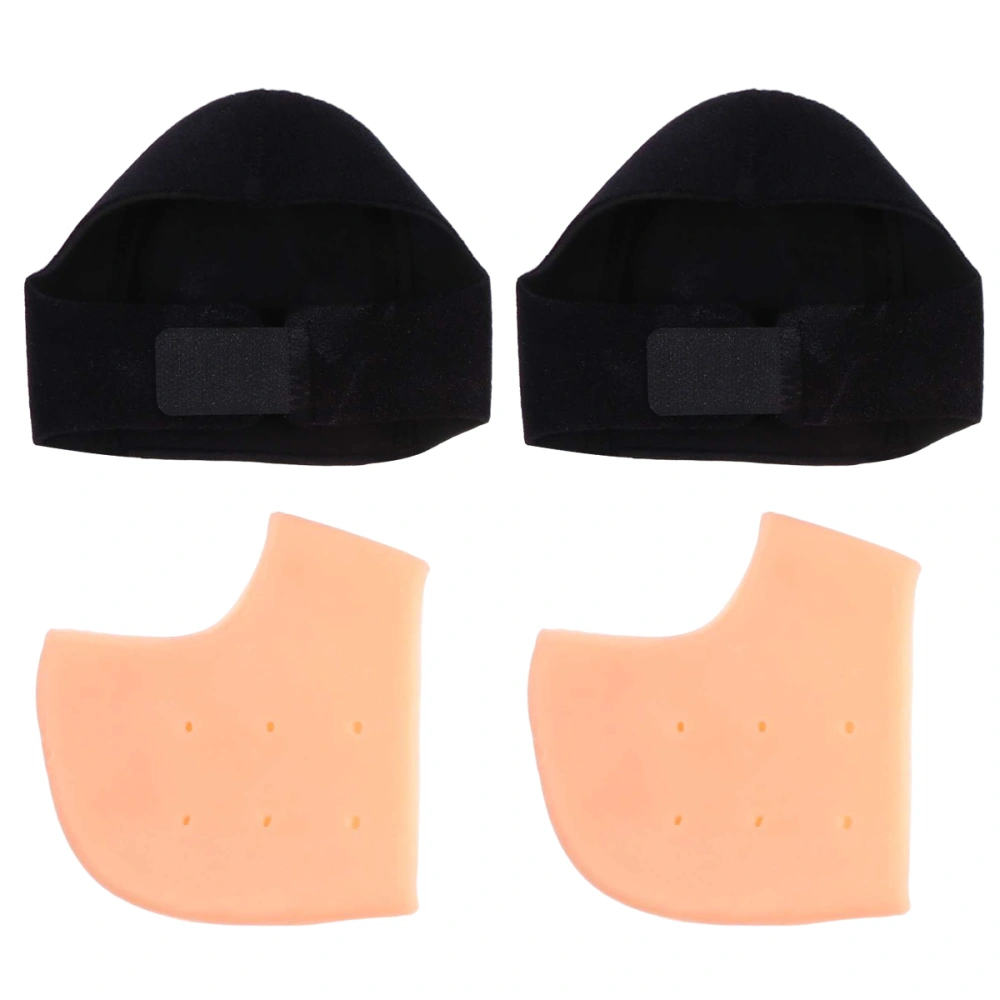 2 Pairs Heel Pads Cushion Heel Protectors Heel Support for Relieving Heel Pain