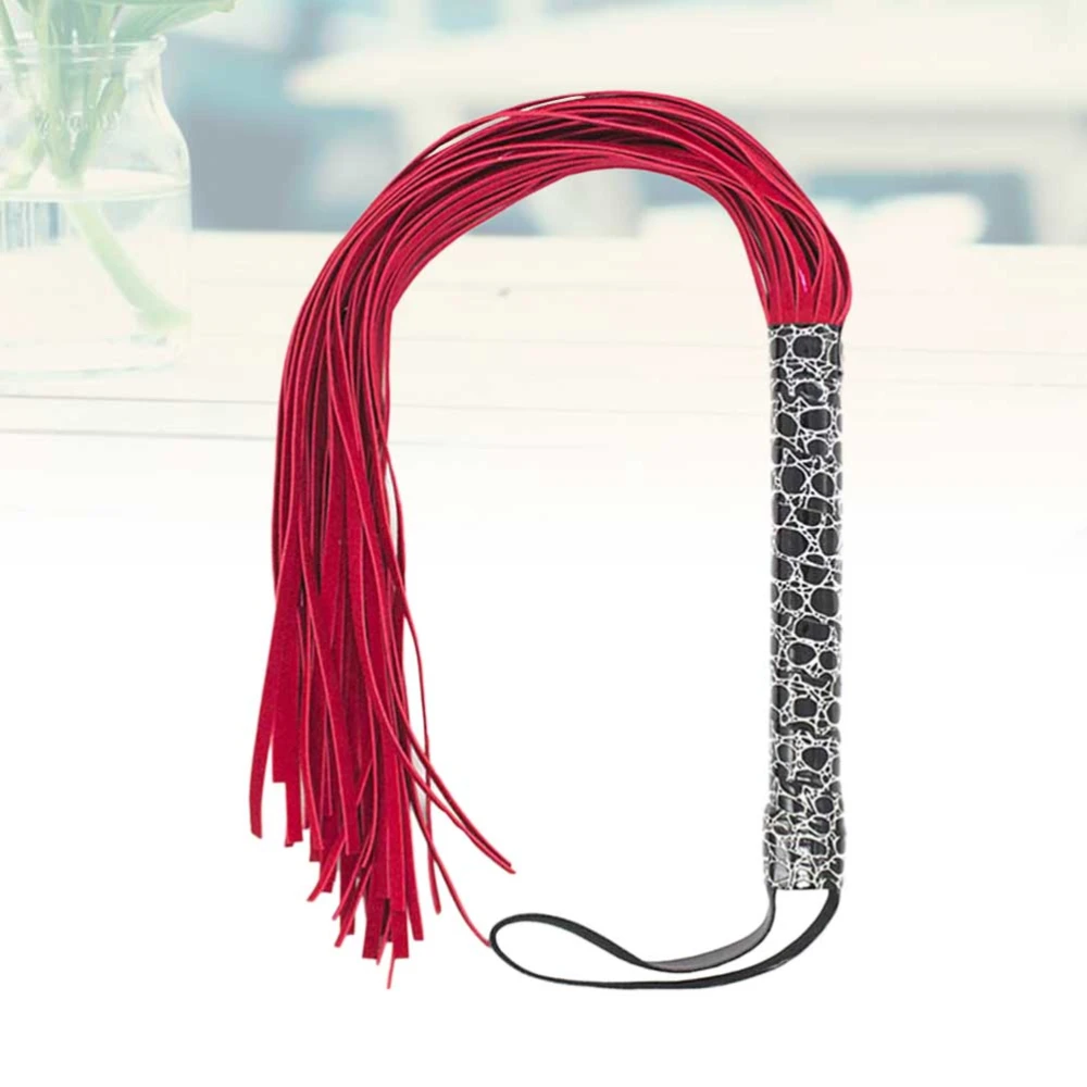 Adult Games Sexy Whip Leather Flirt Toy Sexy Lash Bondage Sex Products Erotic Toy Sexy Toy (Red)