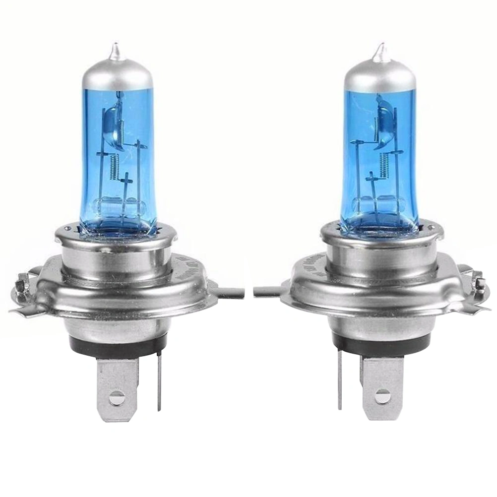 2pcs H4 55W 12V 6000K Car Xenon Gas Halogen Headlight White Light Lamp Bulbs