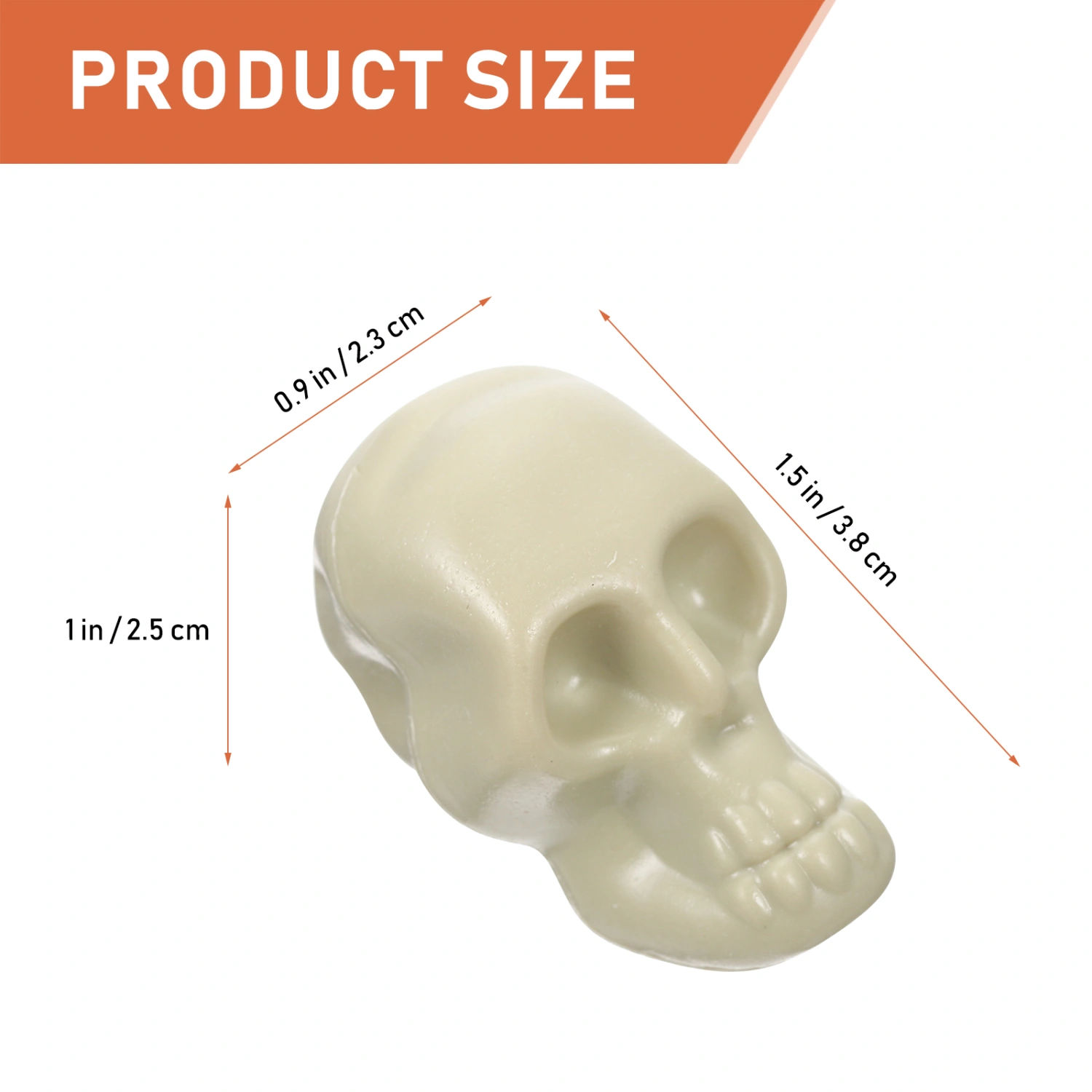50Pcs Halloween Skull Model Small Plastic Skeleton Head Decor Simulation Skull Decor