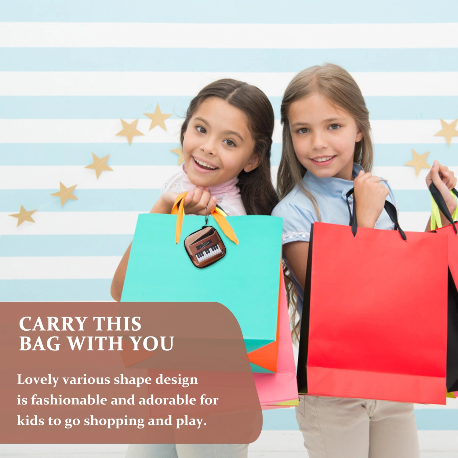 4Pcs Lovely Change Purses Cartoon Wallets Kids Mini Retro Storage Bags