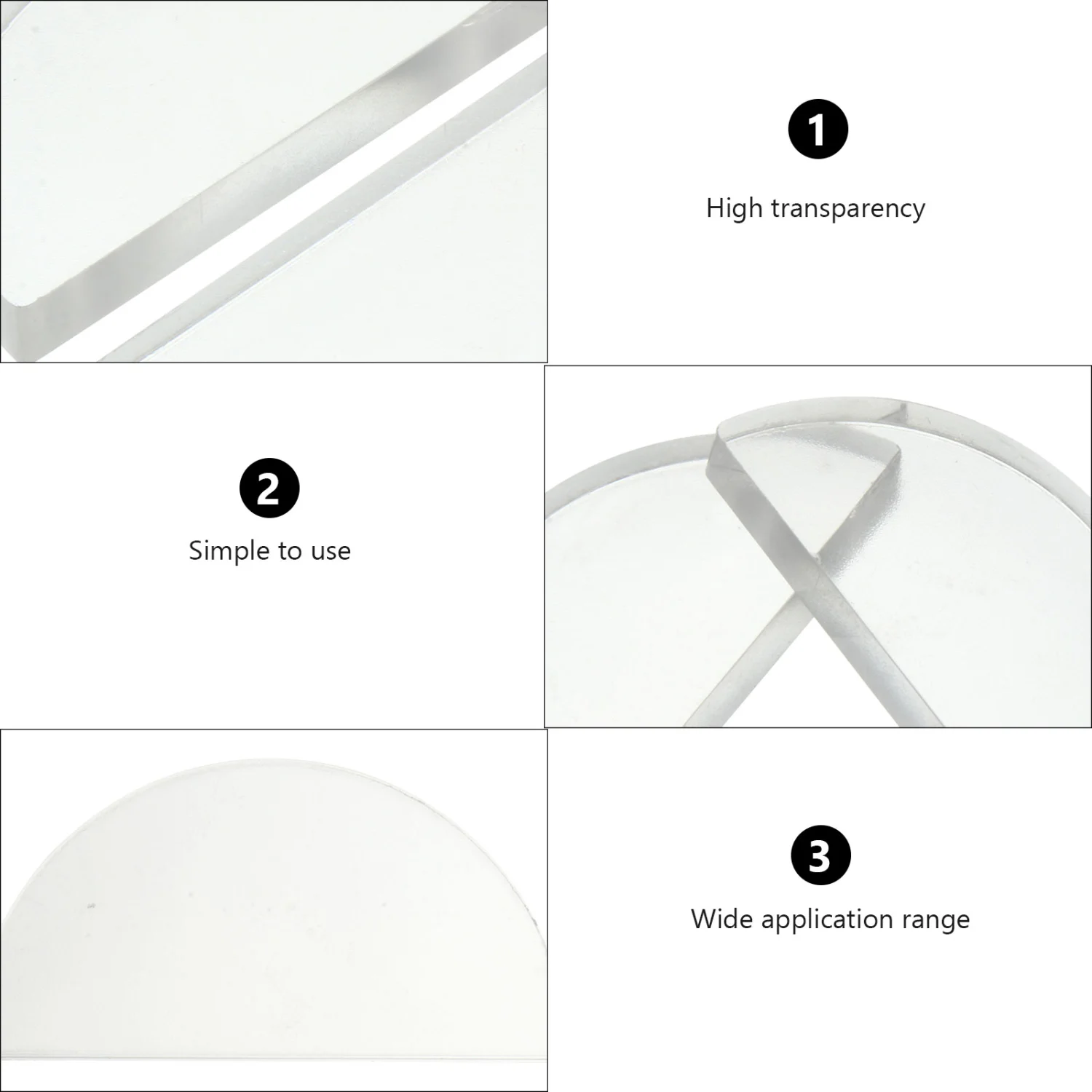 2pcs Optical Glass Lens Physics Light Teaching Aids Educational Glass Lens