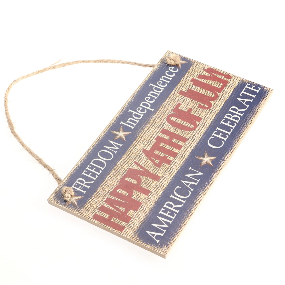 Fourth of July Party FREEDOM Independence HAPPY 4TH OF JULY AMERICA CELEBRATE Hanging Sign Decoration Fiberboard