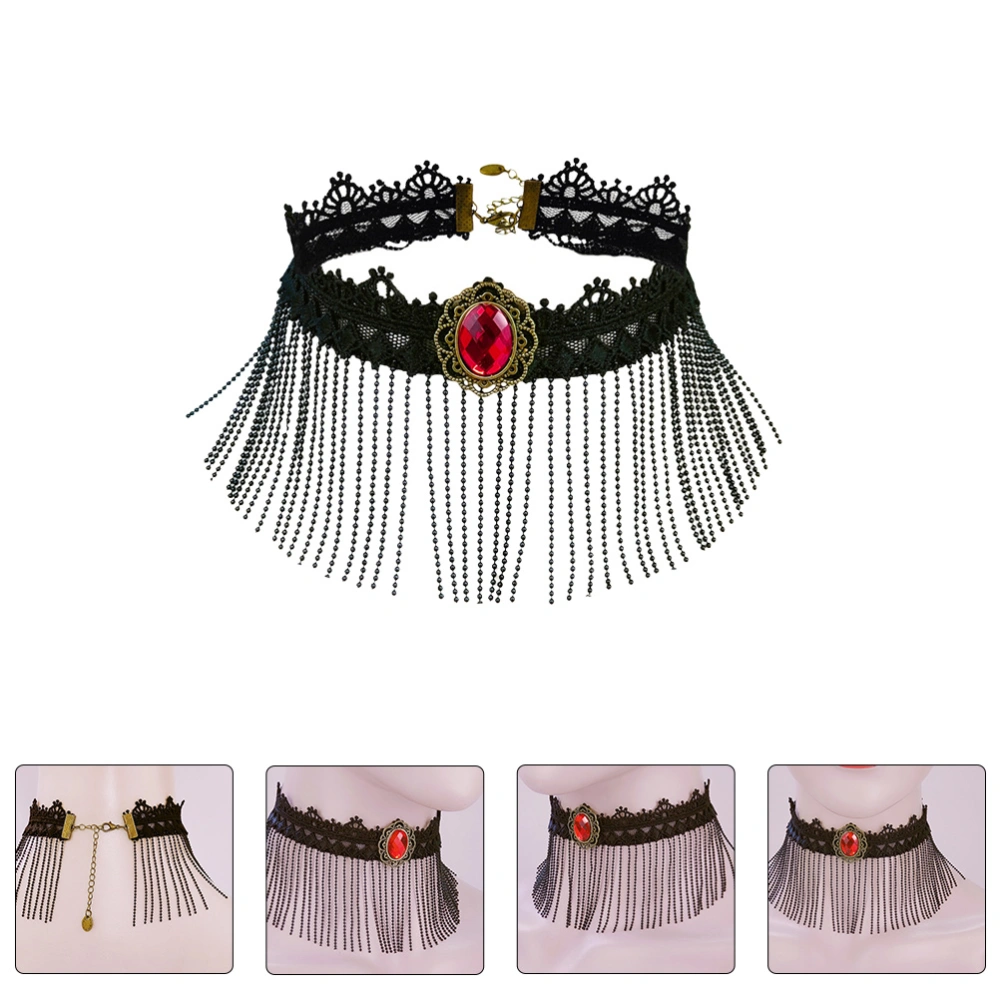 1pc Punk Style Necklace Collar Chic Clavicle Chain Neck Chain Accessory