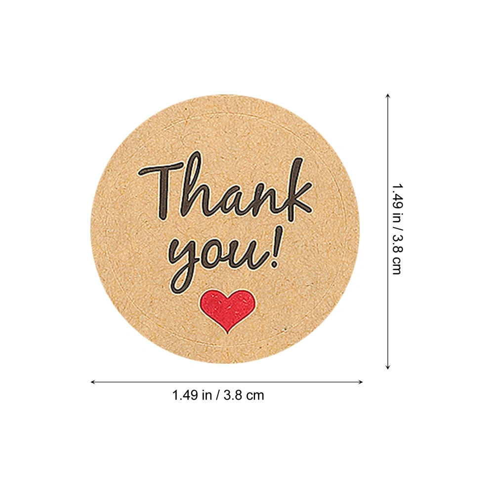 10 Sheets Thank You Sticker Baking Sealing Stickers Self-adhesive Label Sticker