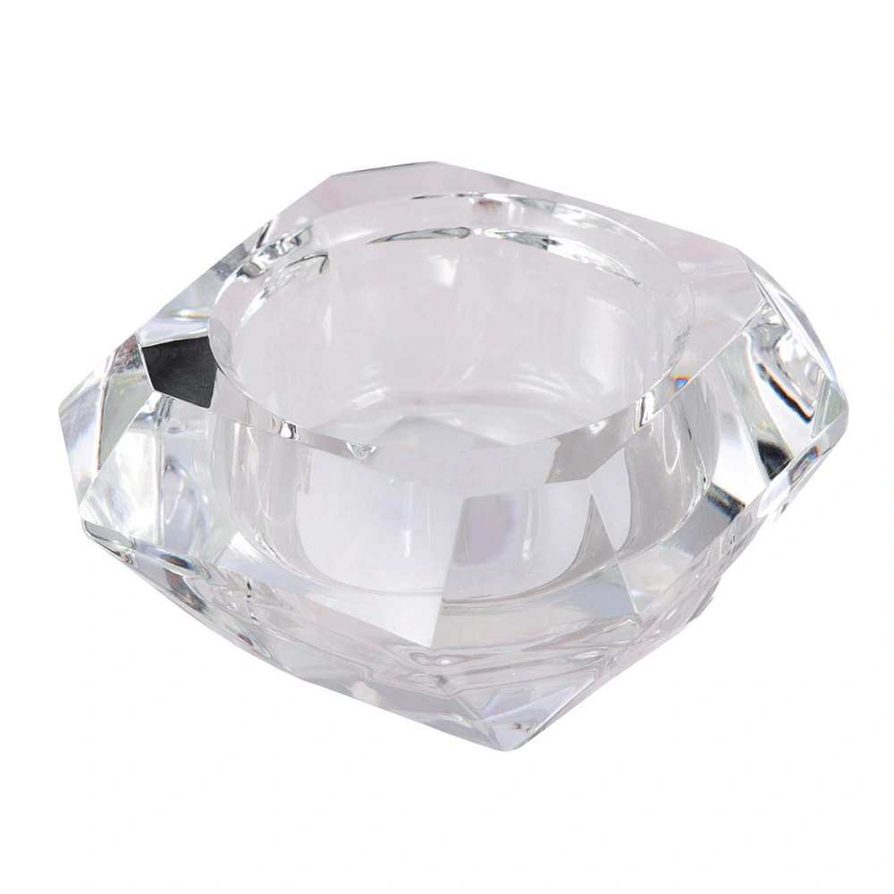 1Pc Crystal Candle Cup Simplicity Delicate Candle Holder Desktop Adornment for Home Restaurant Bar