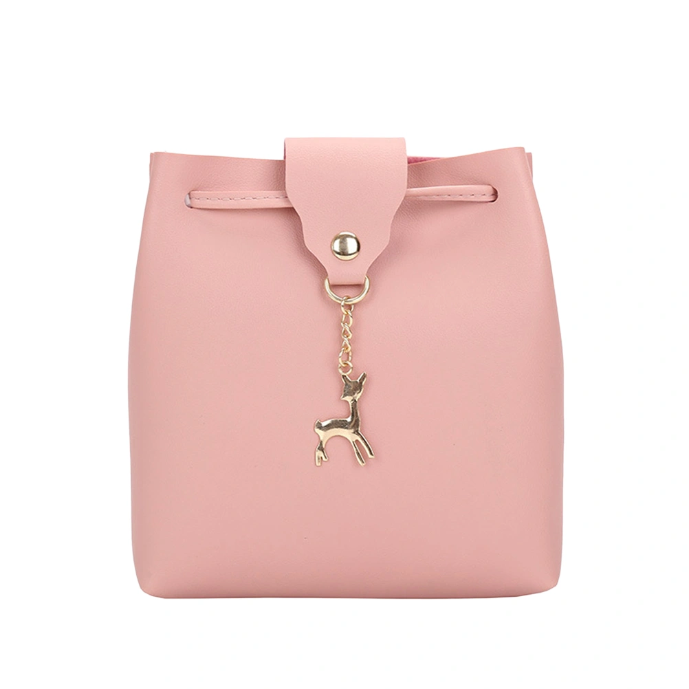 New Women's Crossbody Shoulder Bag Small Deer Purse Messenger Handbag (Pink)