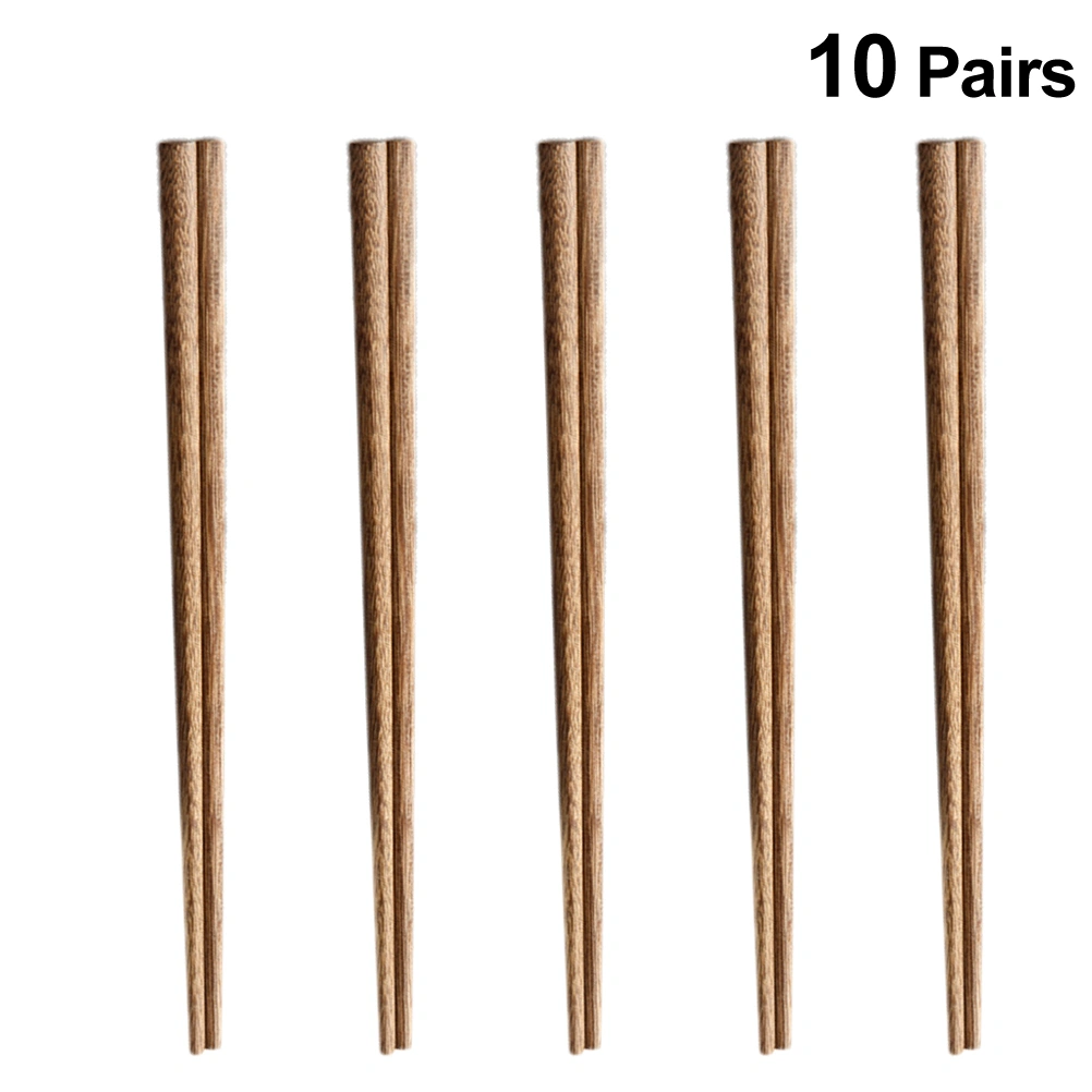10 Pcs/Box Cooking Chopsticks Unpainted and Wax Free Extra Long Cooking Chopsticks for Cooking Frying Hot Pot