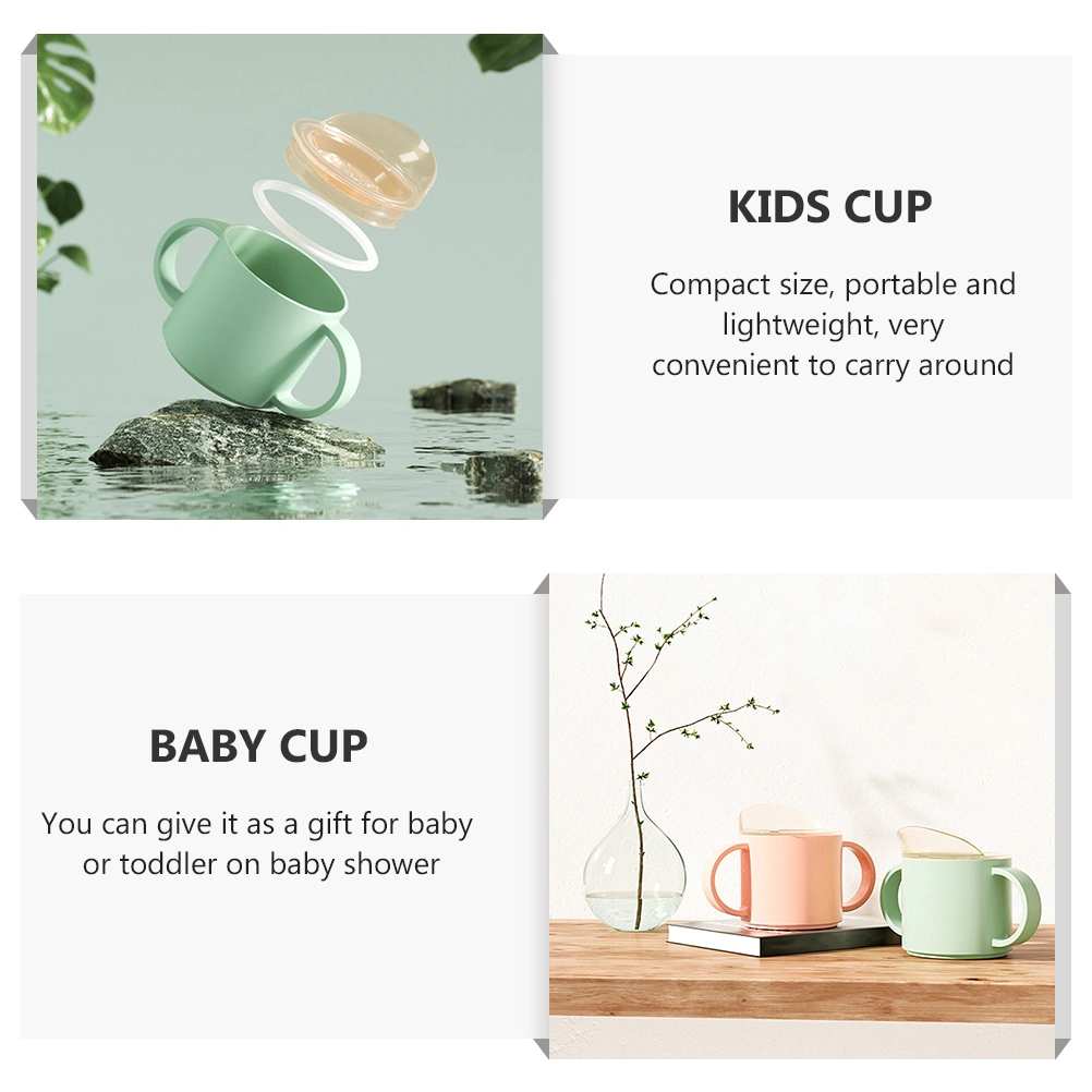 2pcs Toddler Cups Drinking Cup Kids Drinking Cups Sippy Cup Baby Training Cup
