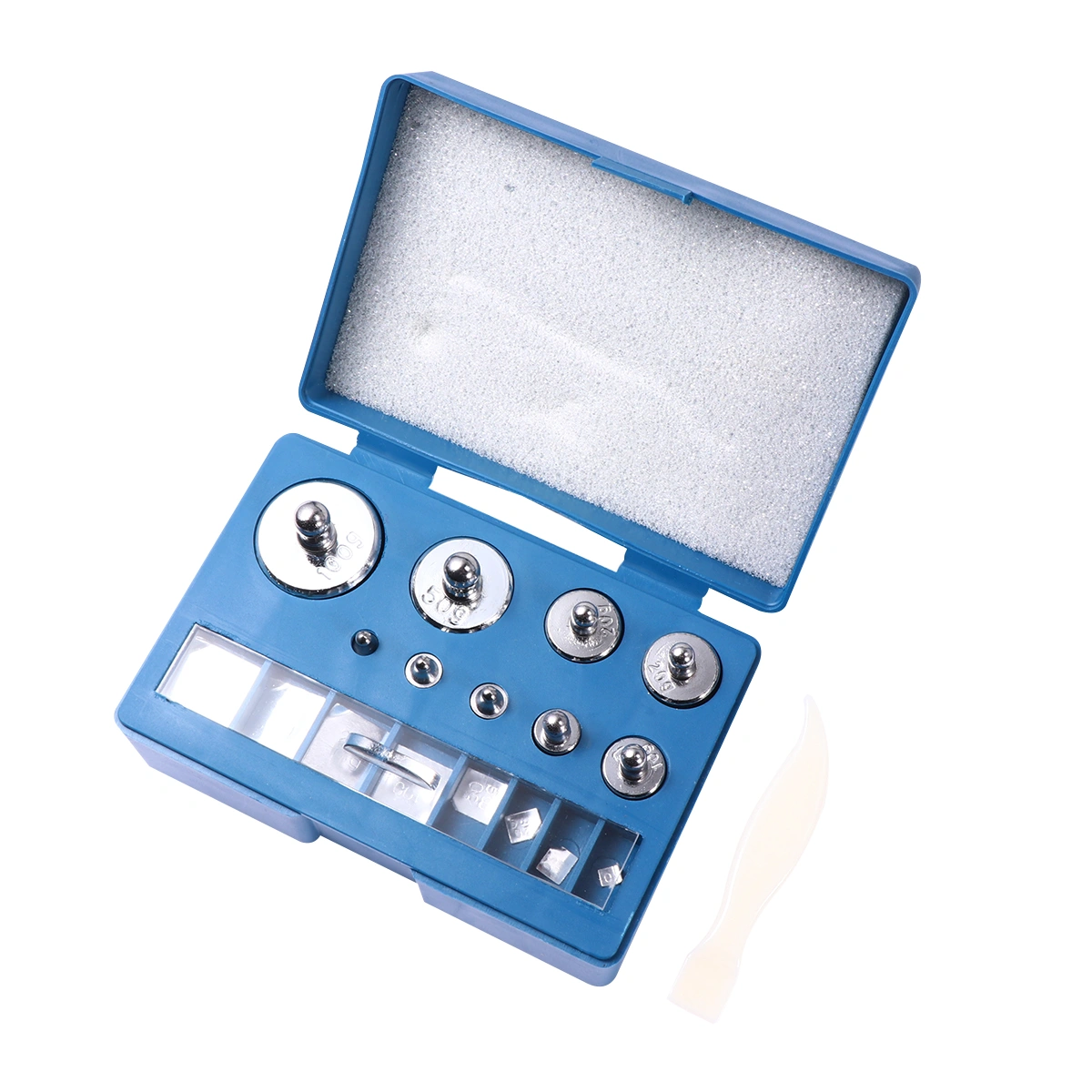 Calibration Weights Kit 200 Grams Steel Plating Calibration Scale Weight with Tweezers for Digital Balance Scale - 10mg-100g