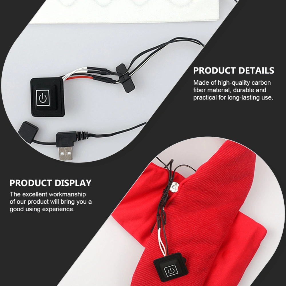 1pc USB Charging Neckerchief Heating Pad Practical Winter Neckerchief Warmer