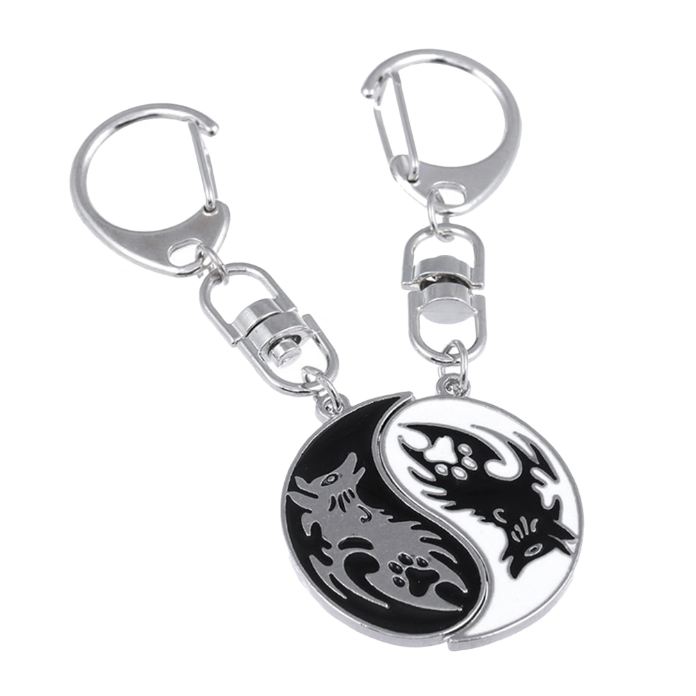 2Pcs Metal Key Chain Key Ring Bag Backpack Hanging Decoration Charm Great Gift