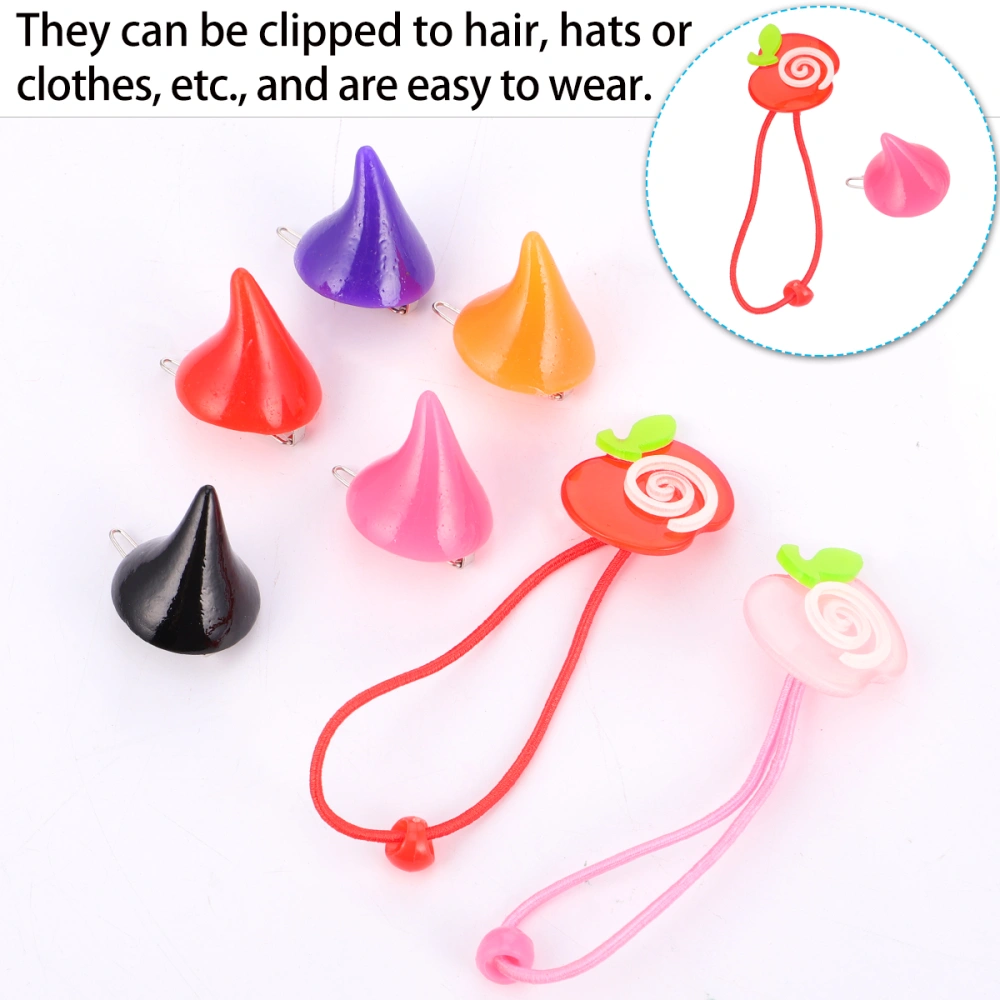 10Pcs Horns Hair Clip Halloween Hairpin Headdress Horn Costume Cosplay Accessory