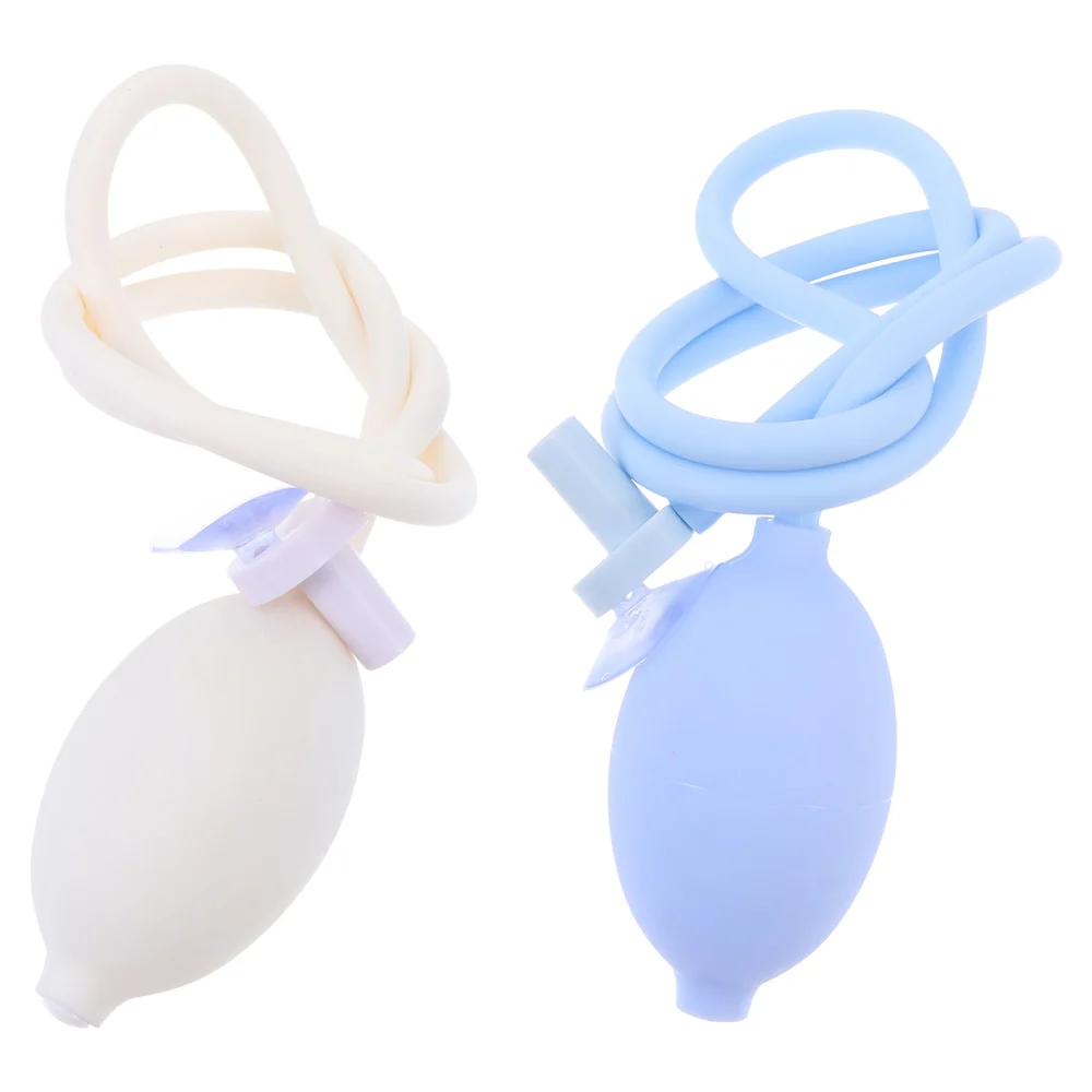 2Pcs Washing Basin Accessory Basin Cleaner Hose Sparyer for Pregnant White Blue