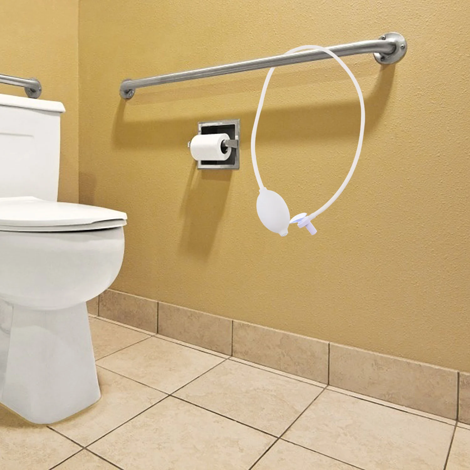 2Pcs Washing Basin Accessory Basin Cleaner Hose Sparyer for Pregnant White Blue