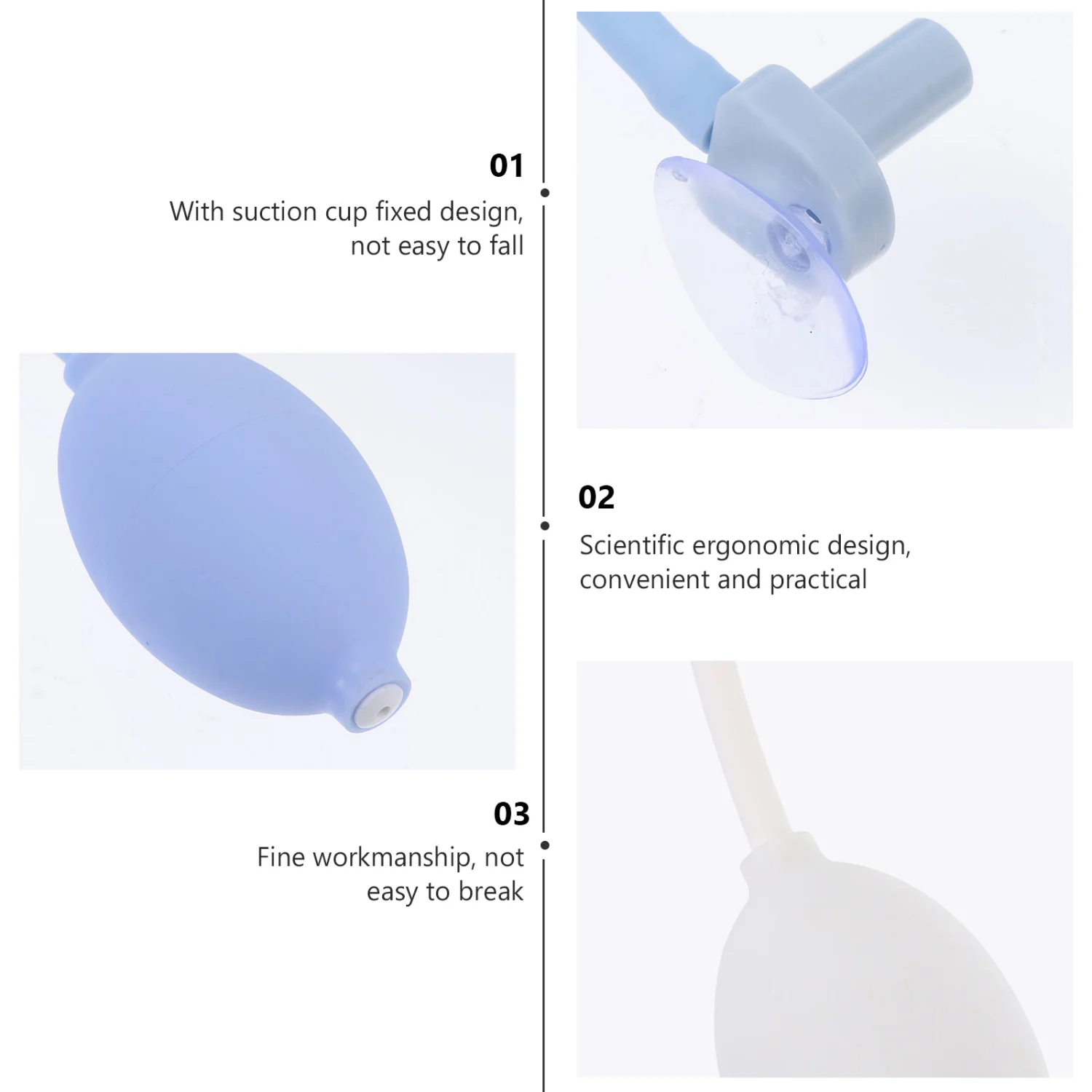 2Pcs Washing Basin Accessory Basin Cleaner Hose Sparyer for Pregnant White Blue