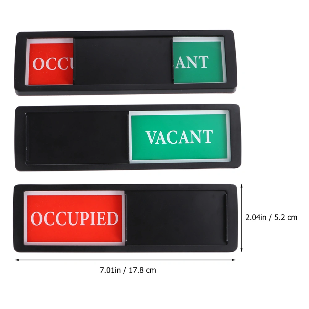 2pcs Privacy Signs Occupied Vacant Indicator Signs Magnetic Slider for Restroom Conference