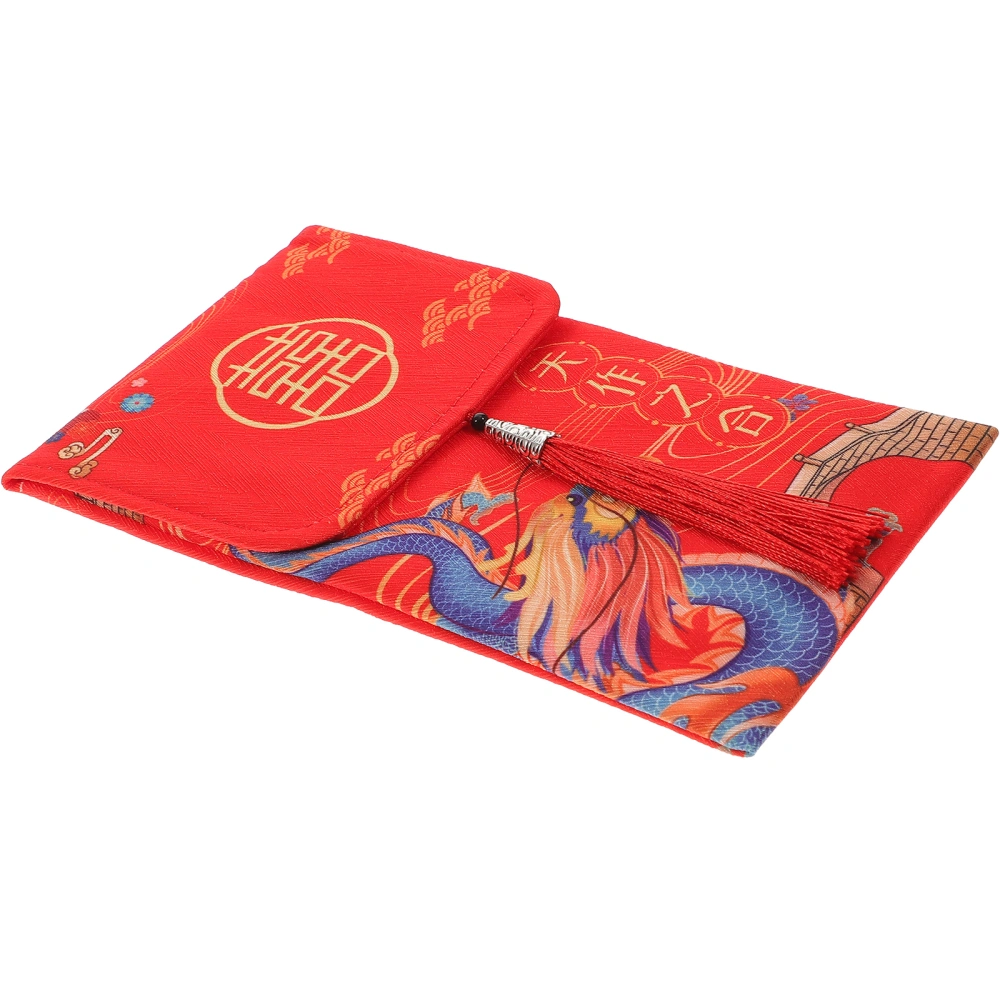 Chinese Style Red Envelope Money Gift Pocket Jewelry Gift Bag for Wedding