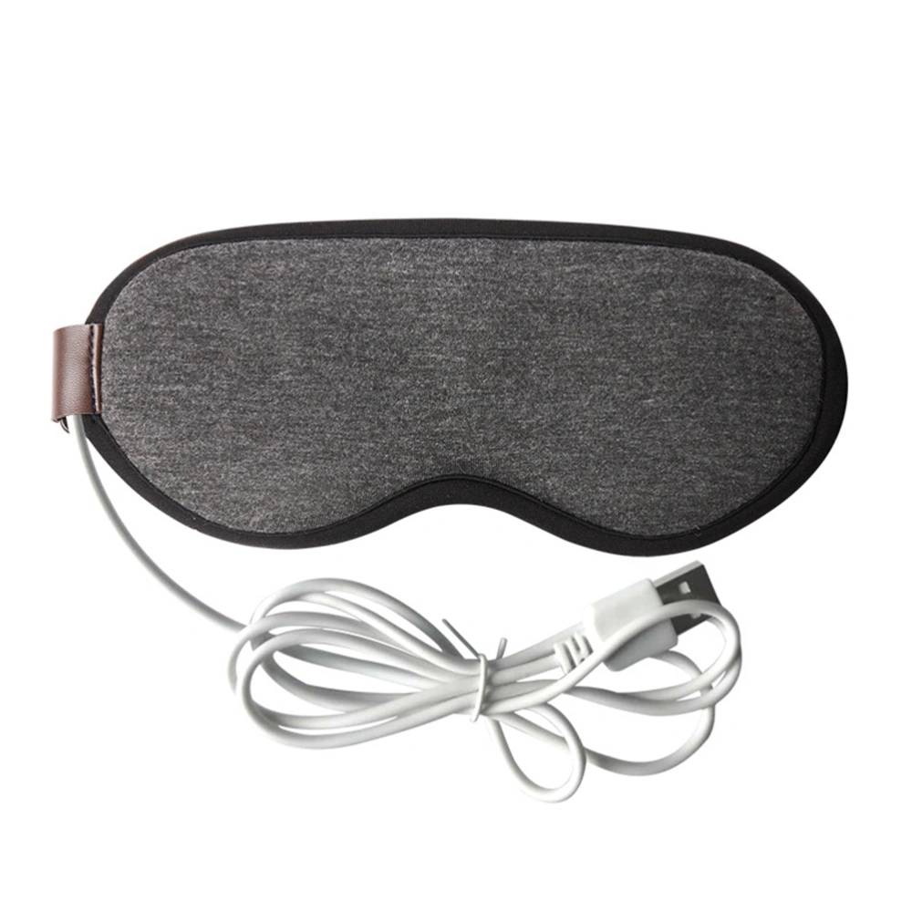 USB Steam Eye Mask Blindfold Hot Compress Eye Cover for Relieving Insomnia Dry Eye Blepharitis (Grey)