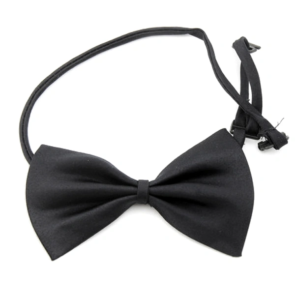 Pet Dog Puppy Cat Adjustable Bowknot Collar Bowtie Necktie Bow Tie (Black)