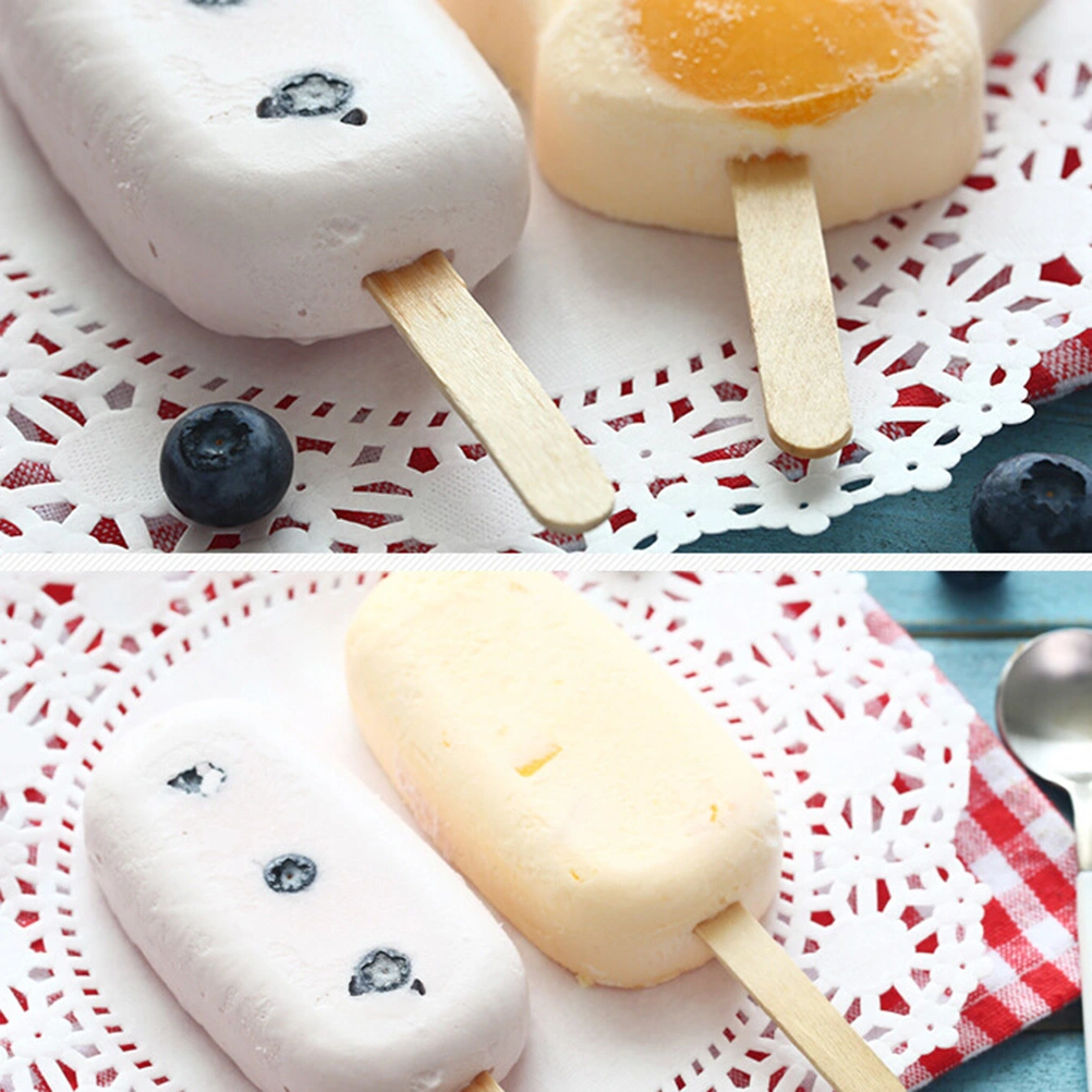 200pcs/Pack Natural Wooden Ice Cream Sticks Popsicle Stick Tongue Depressor DIY Crafts Material