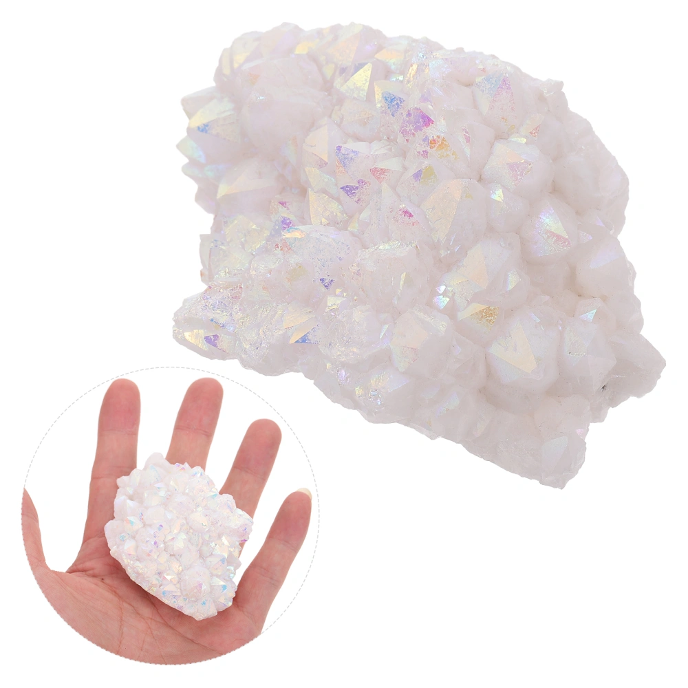 1Pc Natural White Crystal Radiation Protection Crystal Desktop Adornment