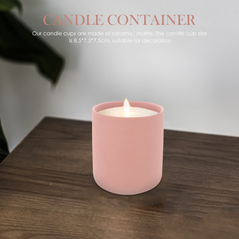 European Style Candle Cup Ceramic Candle Holder Decorative Candle Container Desktop Decor