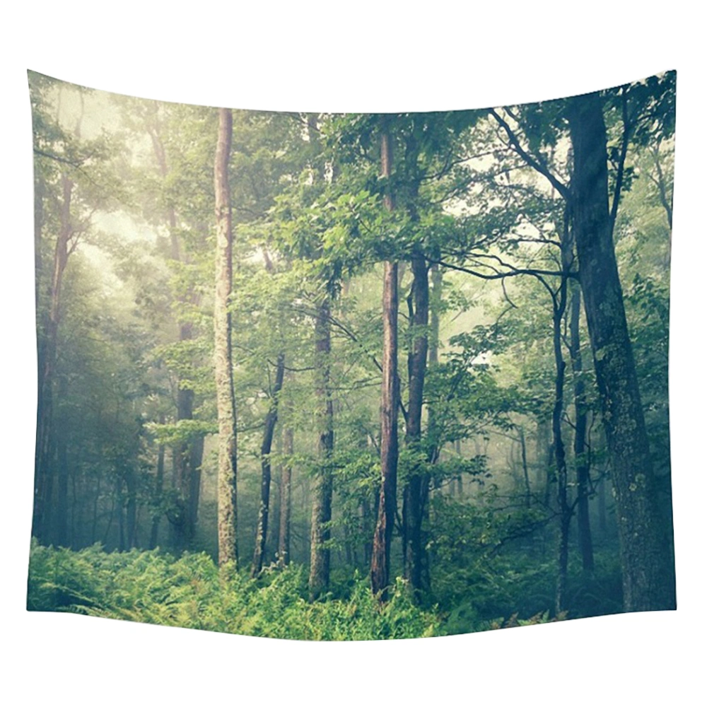 Indian Mandala Tapestry Forest Trees Printing Beach Towels Yoga Mat Sun Block Round Bikini Cover-Up Blanket 140 x 190 CM