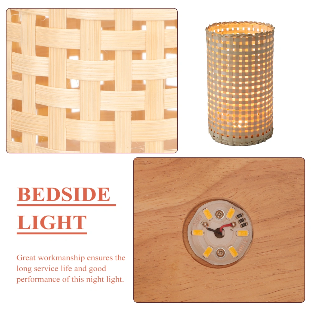 Table Lamp Hand Weaving Bamboo Decorative Lamp USB Night Lamp Home Decor