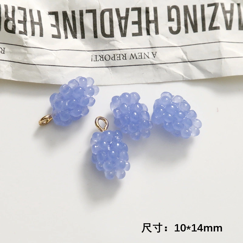 12pcs Grape Pendant Charms Fruit Charms Grape Earring Resin Charms 3D Grape Hanging Pendant