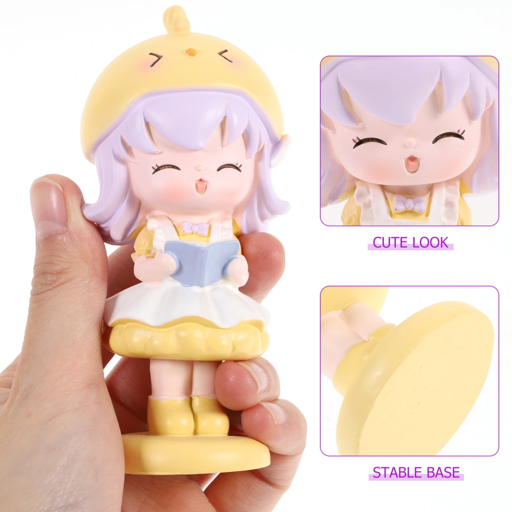 1pc  Adorable Blind Box Toy Resin Sculpture Adornment Desktop Decoration