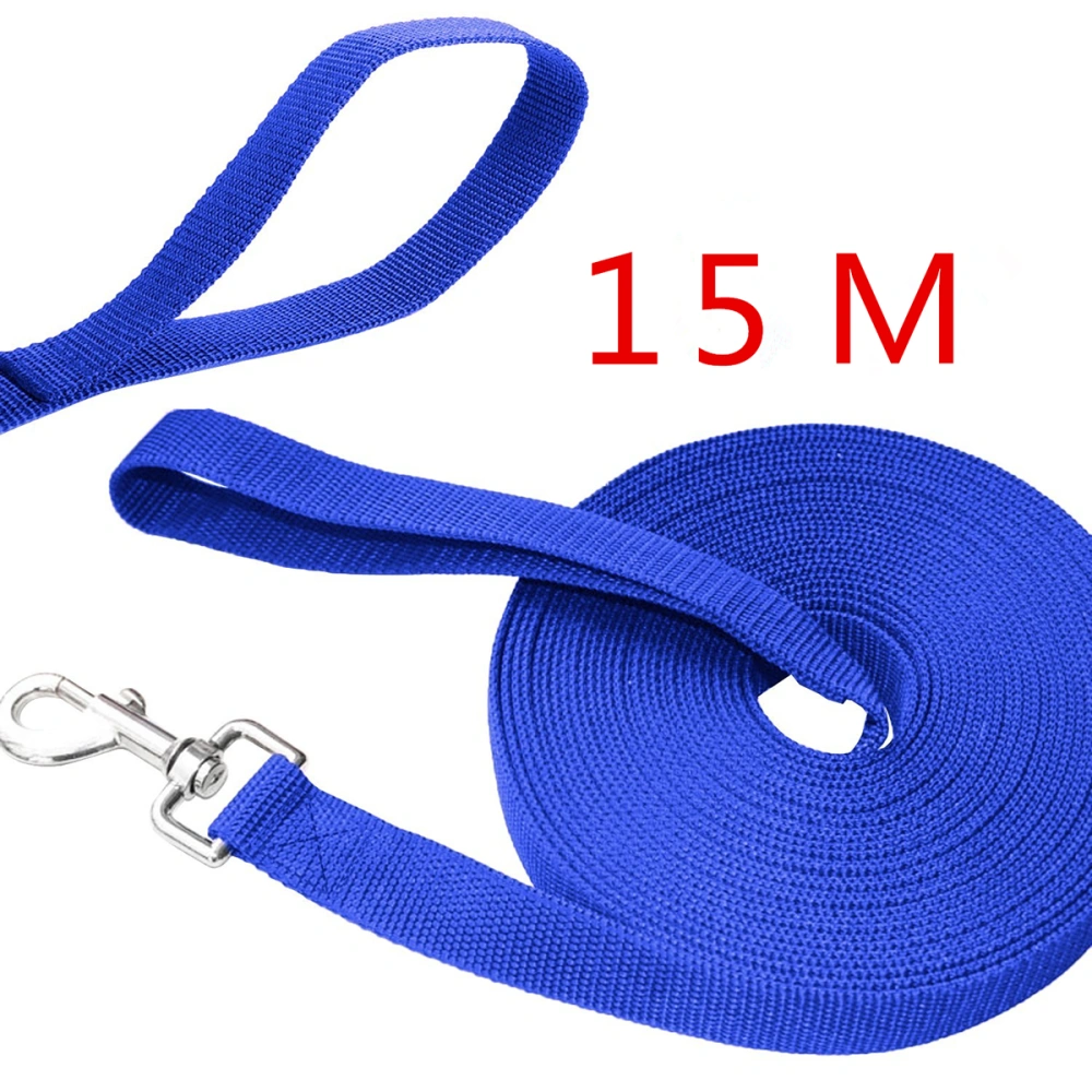 15m*2.5cm Long Dog Puppy Pet Puppy Training Obedience Lead Leash (Blue)