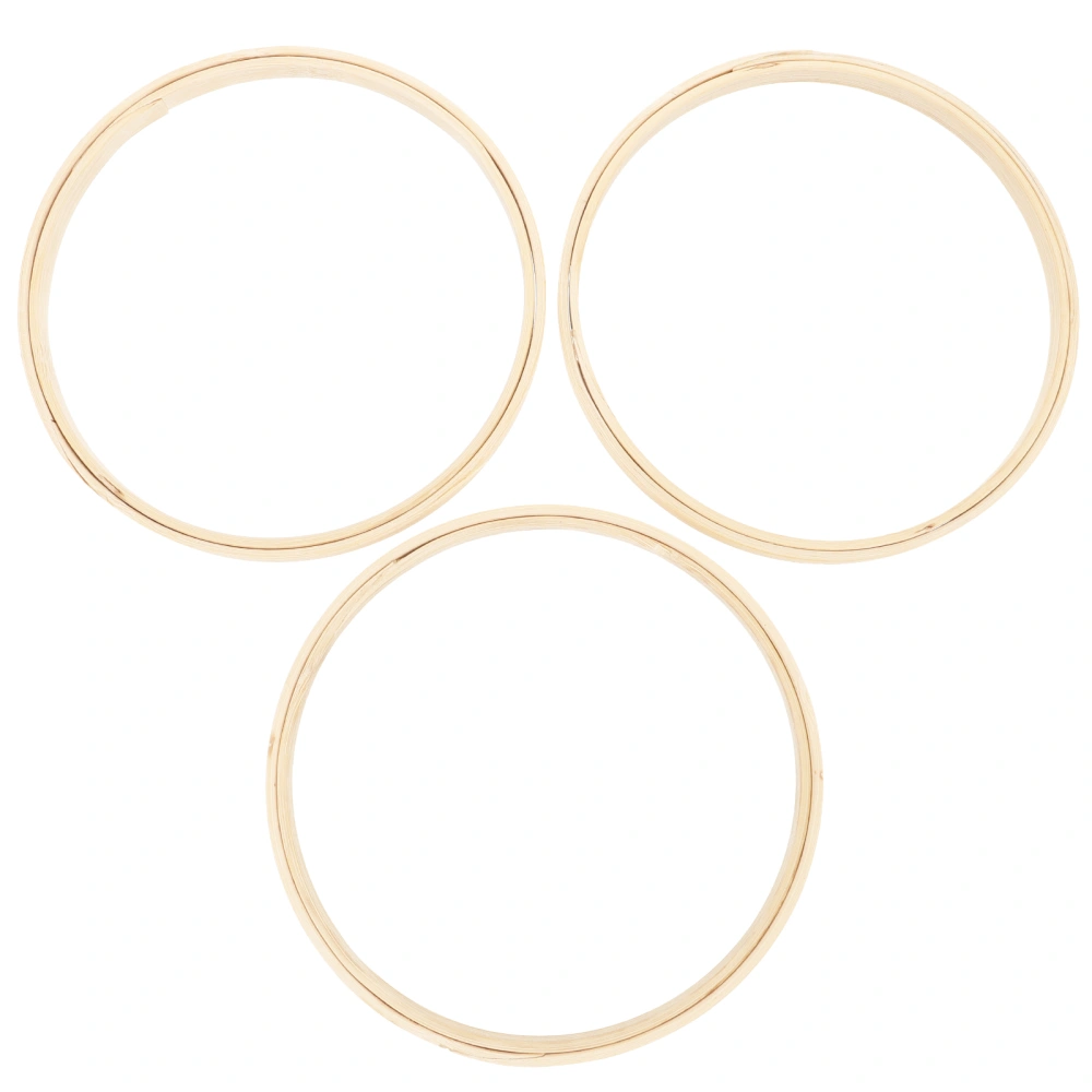 3pcs Dream Catcher Bamboo Circles Multi-Purpose Bamboo Rings Craft for DIY