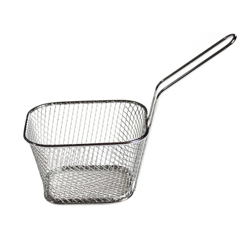 1Pcs Stainless Steel Mini Frying Basket Strainer Food Colander for Potatoes Chips