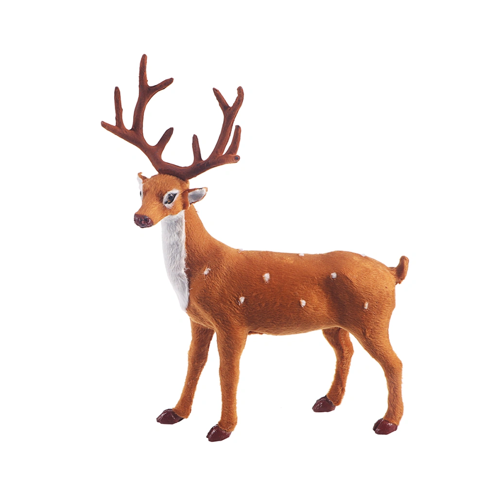 9.8 Inch Christmas Deer Elk Props Plush Simulation Kitchen Living Room Bedroom Party Home Decoration