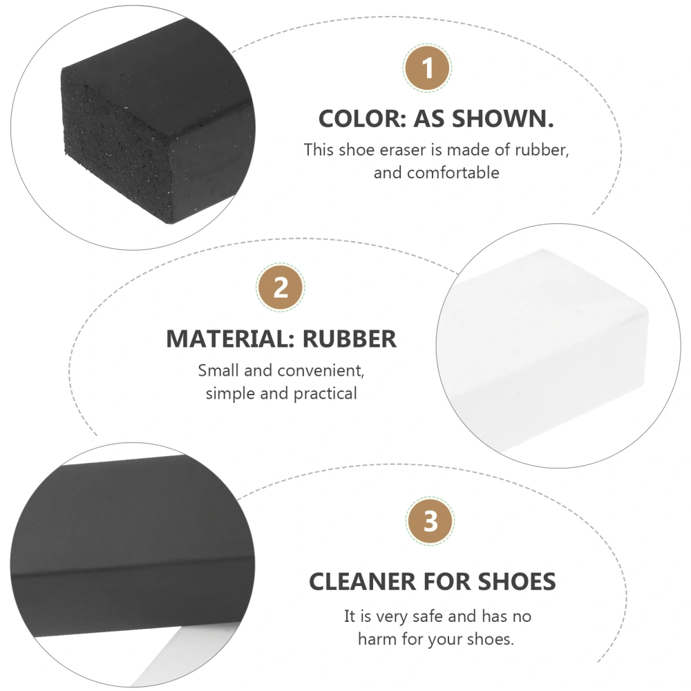 2pcs Simple Shoes Eraser Cleaner Decontamination Wipe Block Practical Shoes Cleaning Tool for Home