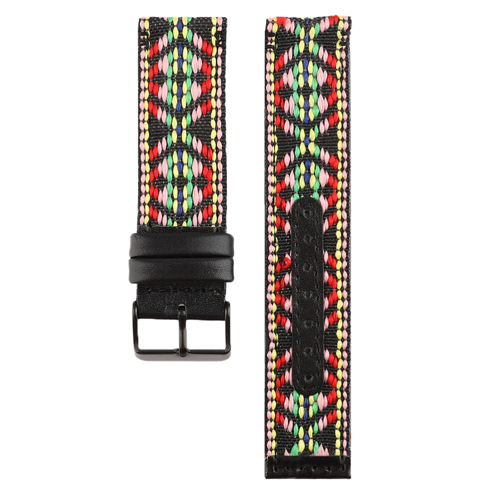 Smart Watch Band Watch Strap PU Leather Band Compatible for Fitbit Versa