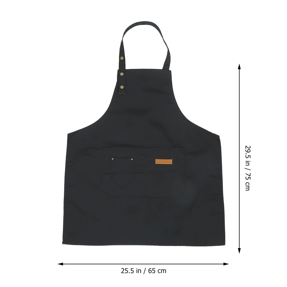 Work Apron BBQ Cooking Apron Adjustable Apron with Pockets Maintenance Man Apron