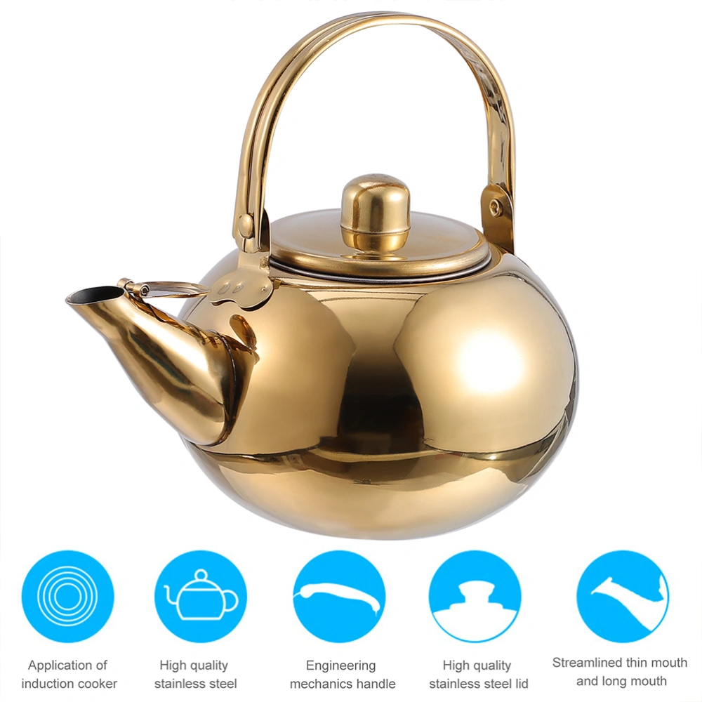 Stainless Steel Tea Kettle Practical Teapot Teakettle with Filter Screen