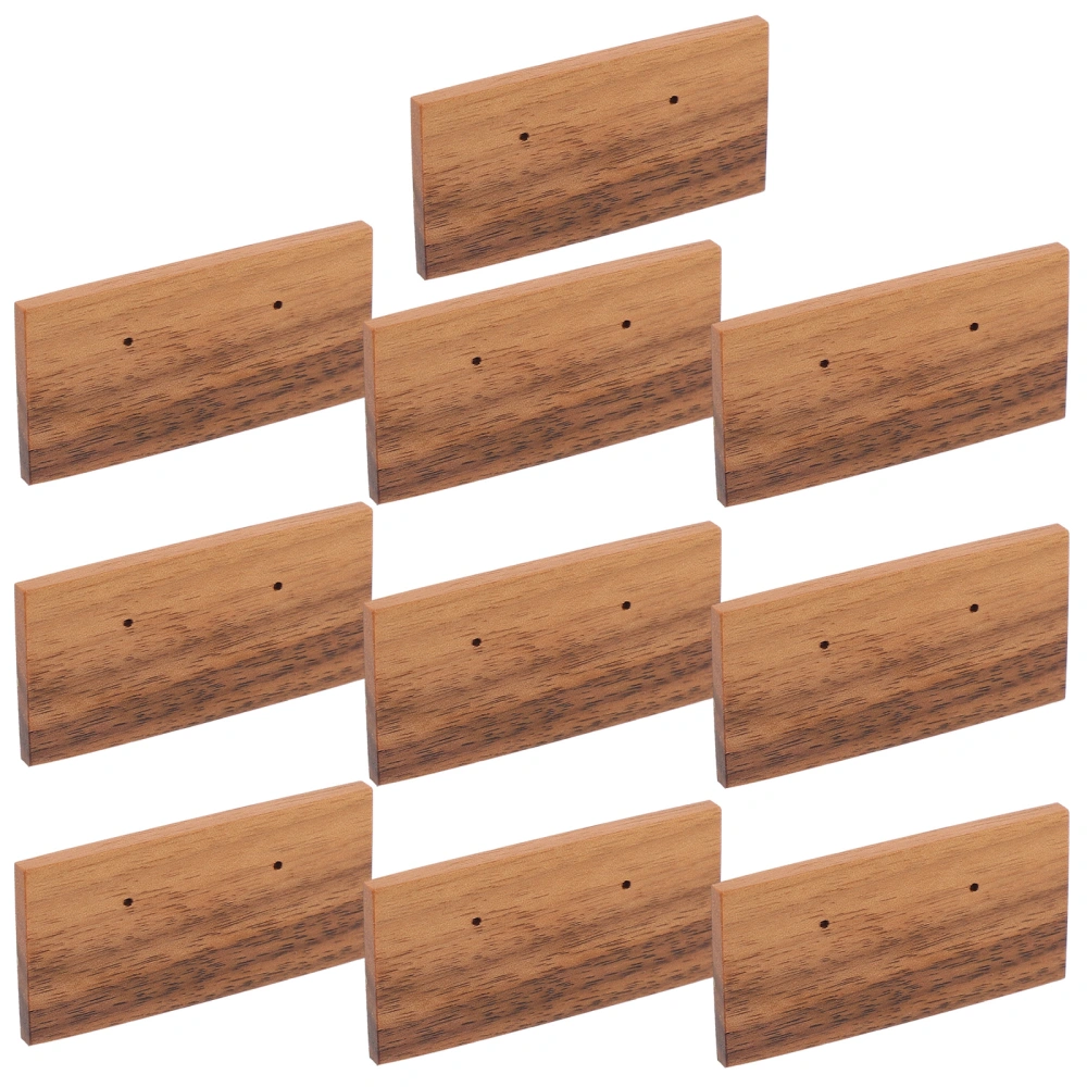 10pcs Earrings Display Holder Wood Jewelry Display Cards Ear Studs Storage Cards