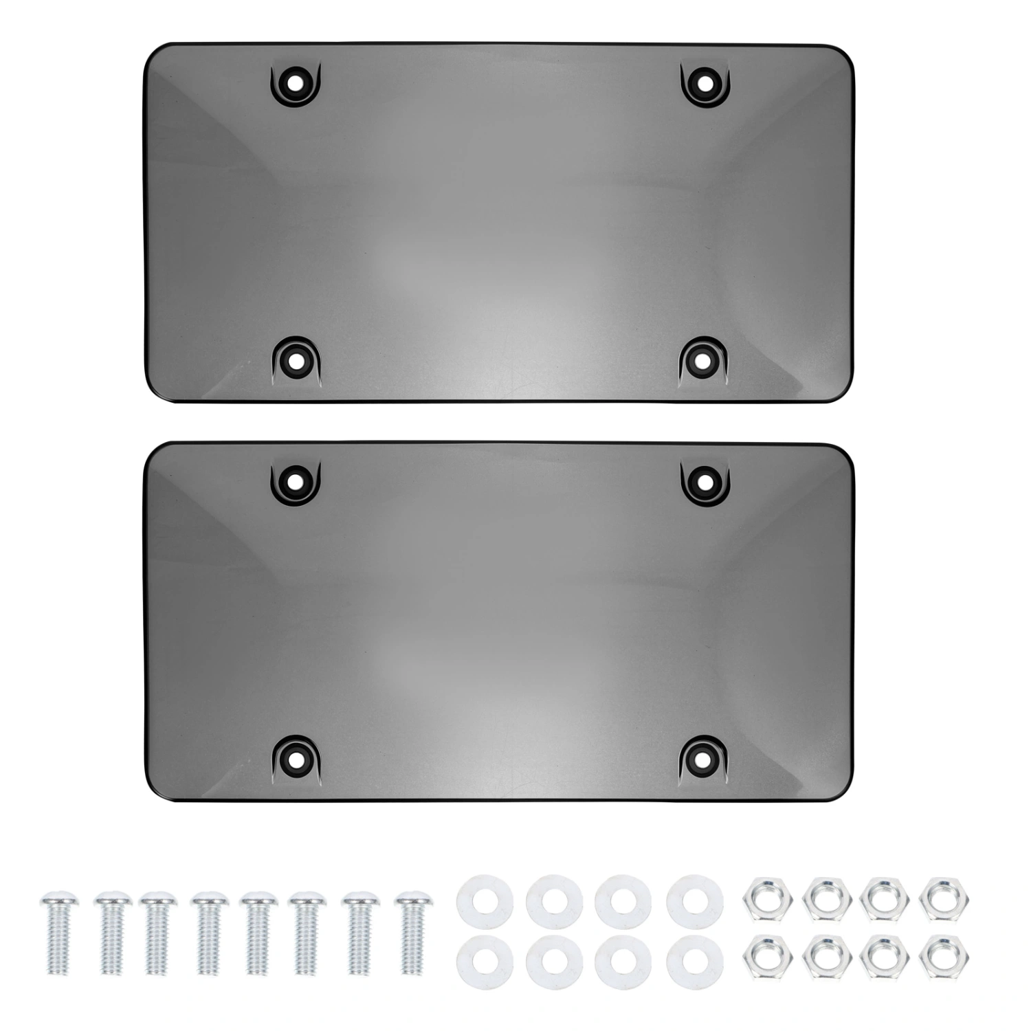 2pcs License Plate Covers License Plates Shield Unbreakable License Plate Frames