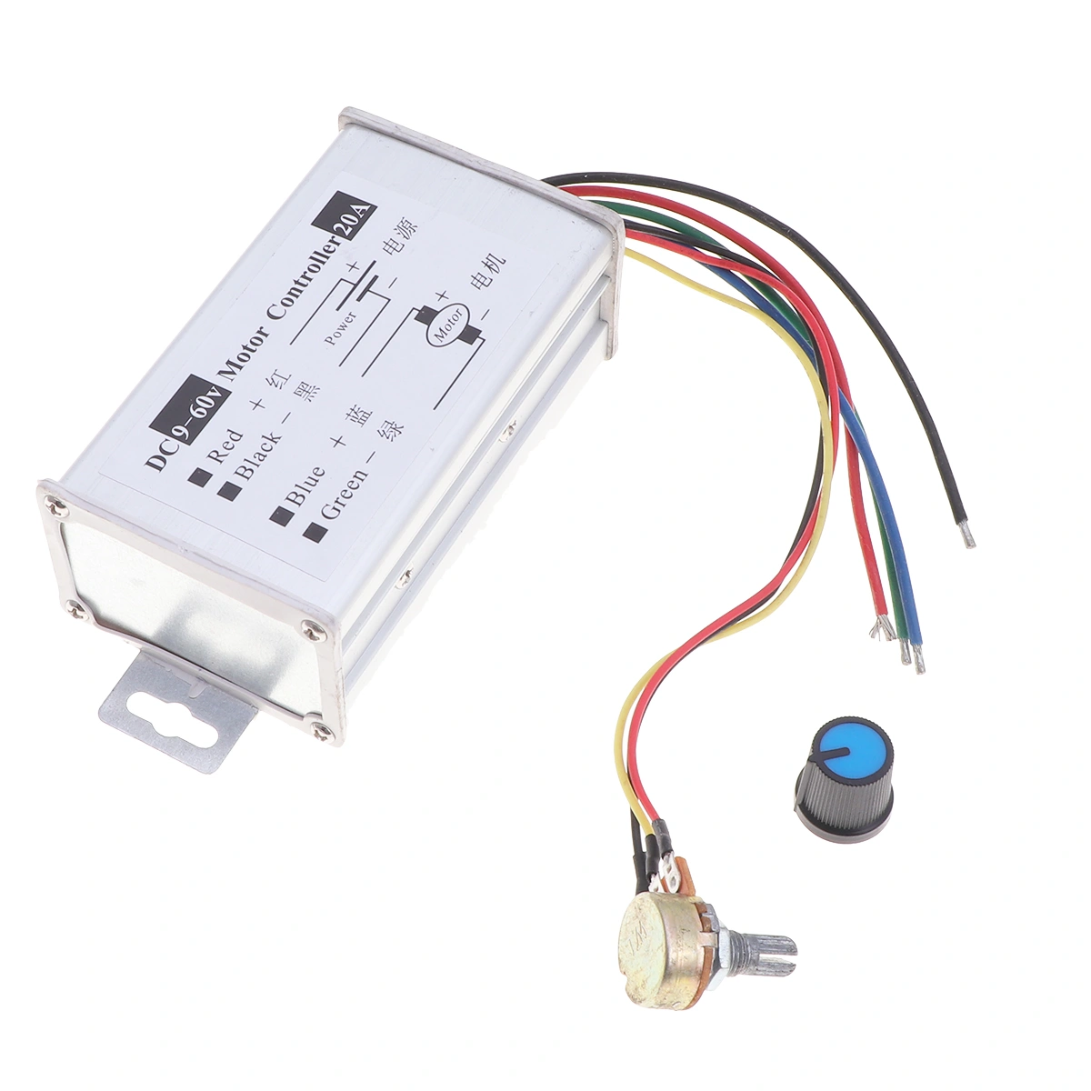 9-60V 10A 1200W Motor Controller PWM Adjustable Reversible Motor Driver Switch